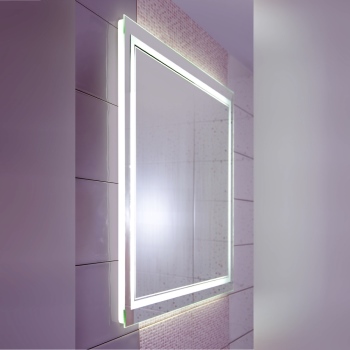 Зеркало Бриклаер Эстель-2 100 100*80 LED подсветка с датчиком движения руки+ часы
